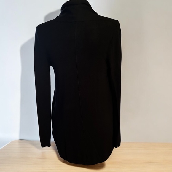 NWT*Express high low cardigan Blk SP - Picture 2 of 6